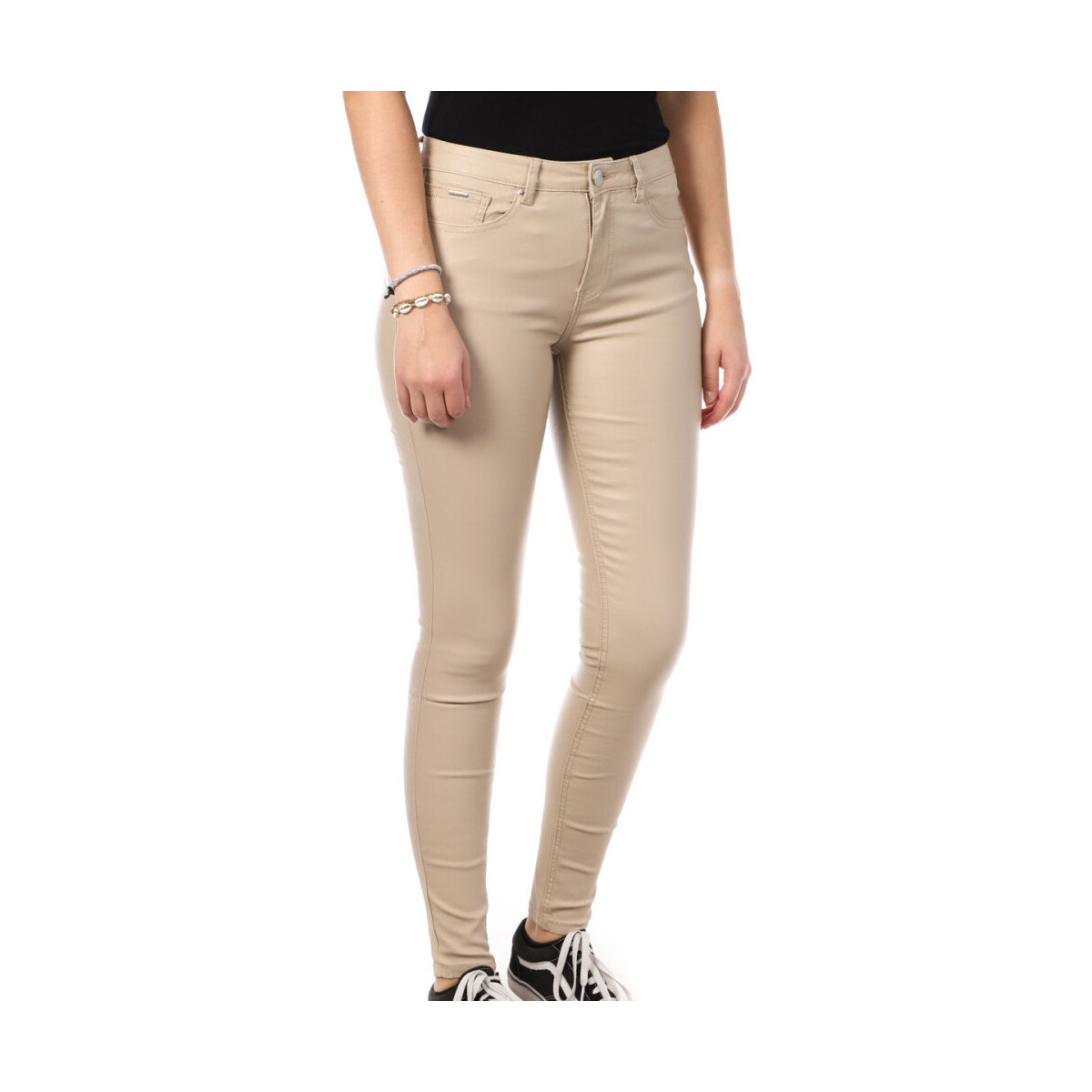 Vêtements Femme Pantalons Monday Premium D-9861-M Beige