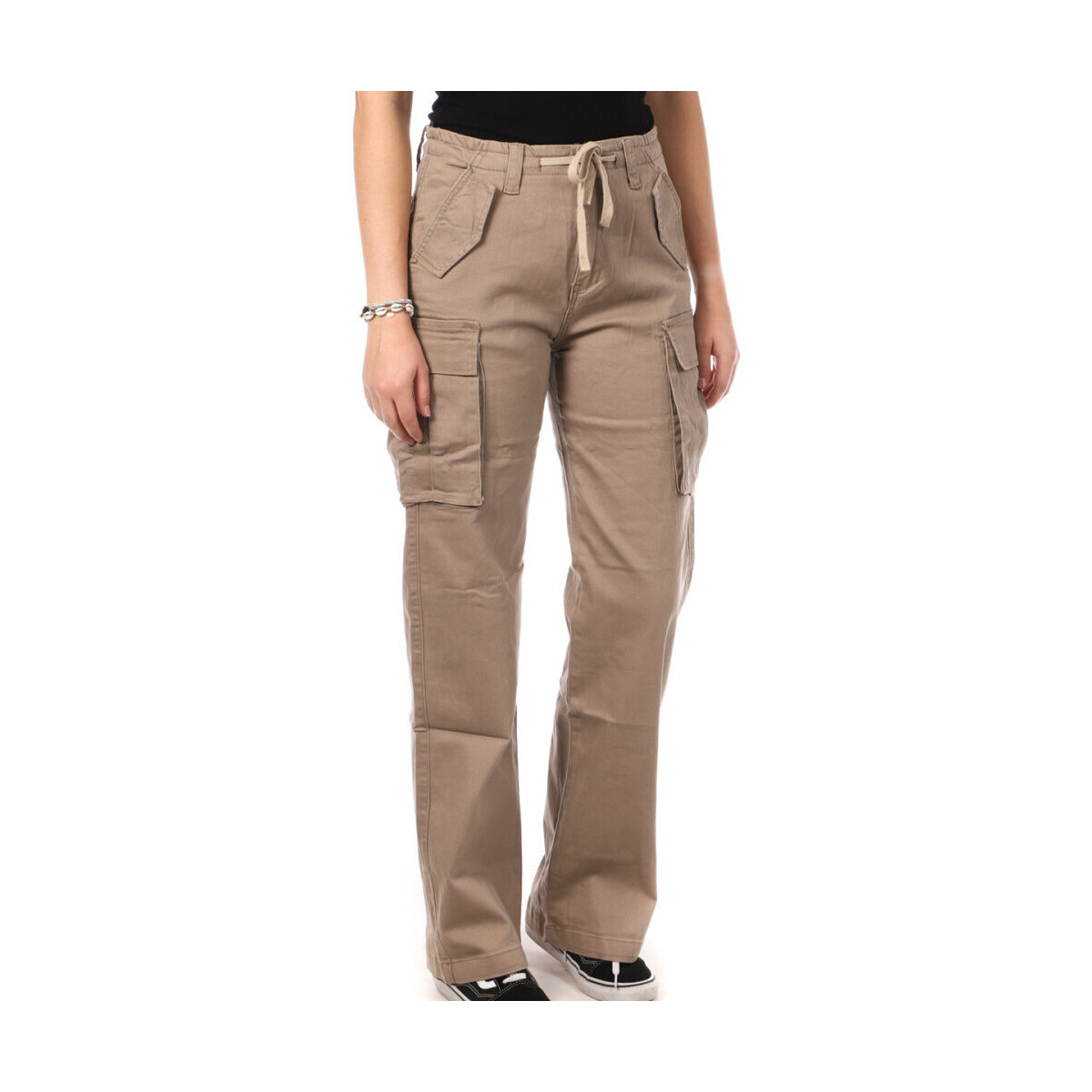 Vêtements Femme Pantalons Monday Premium L-3163-1 Marron