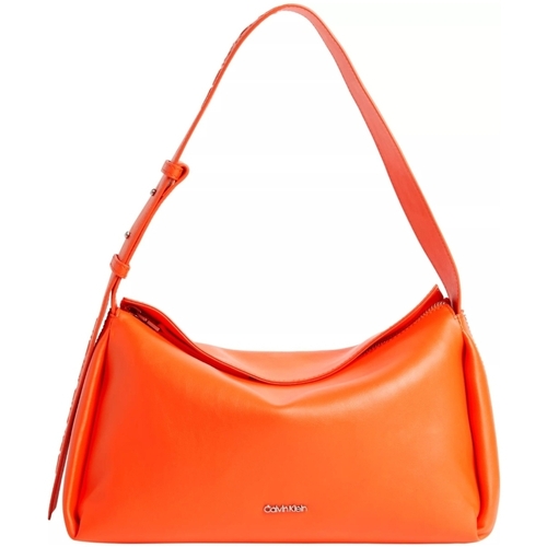 Sacs Femme side-slit ribbed-knit dress Calvin Klein Jeans Sac porte epaule  Ref 61924 SA3 Orange Orange