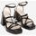 Chaussures Femme Sandales et Nu-pieds Vera Collection Sandales à talon avec brides semelle plateforme Noir