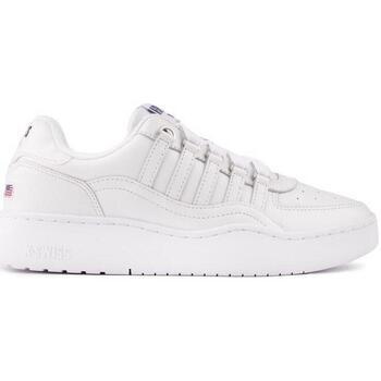 Chaussures Homme Baskets basses K-Swiss Cannoncourt Leather Formateurs Blanc