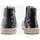 Chaussures Femme Baskets basses Le Temps des Cerises Baskets hautes soho à motif léopard noir et gris Noir