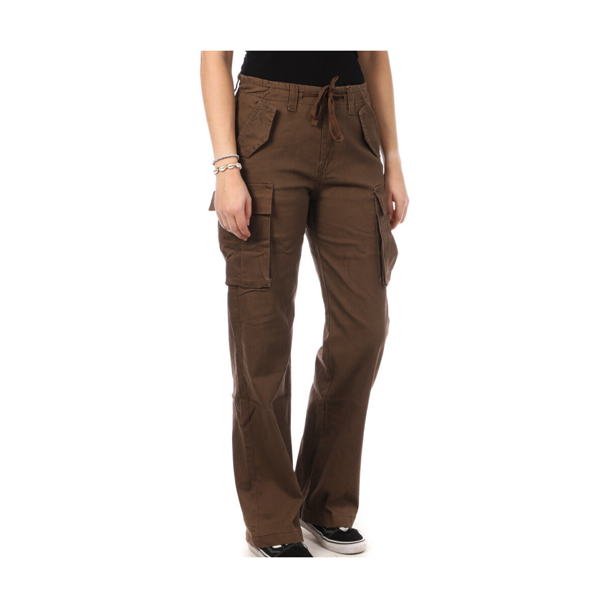 Vêtements Femme Pantalons Monday Premium L-3163-2 Marron