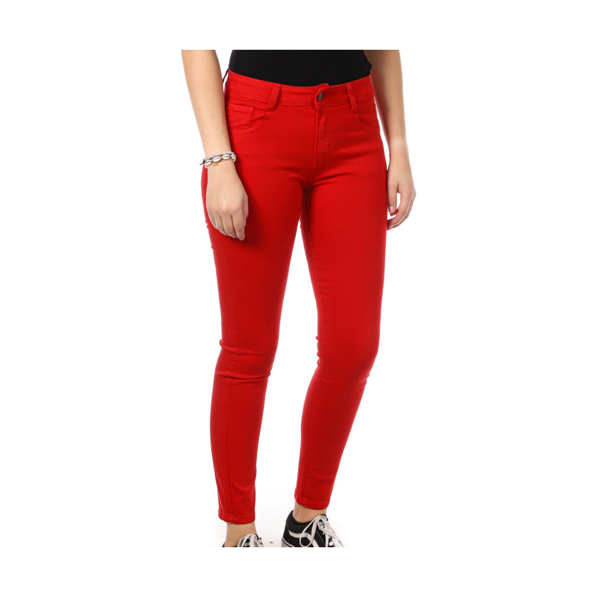 Vêtements Femme Pantalons Monday Premium LW-260-K Rouge