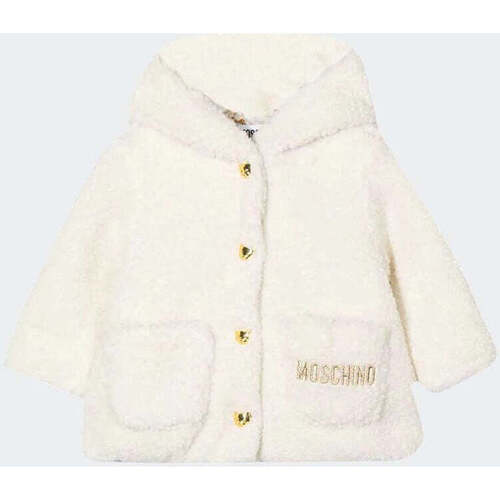 Vêtements Enfant Manteaux Moschino  Blanc