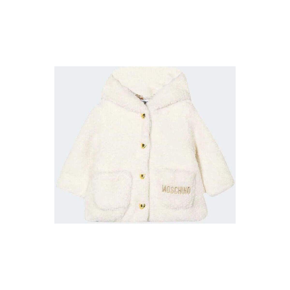Vêtements Enfant Manteaux Moschino  Blanc
