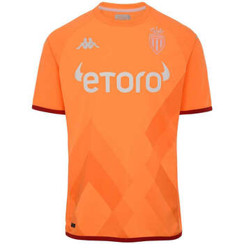 Vêtements Garçon T-shirts manches courtes Kappa Maillot Kombat GK AS Monaco 22/23 Orange