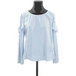 Vêtements Femme Débardeurs / T-shirts sans manche Emporio Armani Blouse en coton Bleu