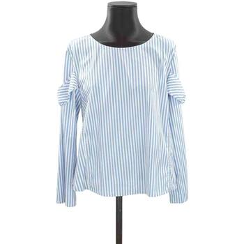 Vêtements Femme white asymmetric shirt Emporio Armani Blouse en coton Bleu