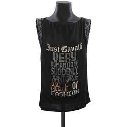 Vêtements Femme Débardeurs / T-shirts sans manche Roberto Cavalli Top noir Noir