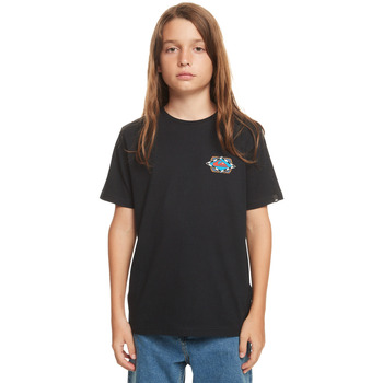 Vêtements Garçon T-shirts manches courtes Quiksilver Retro Wave Noir