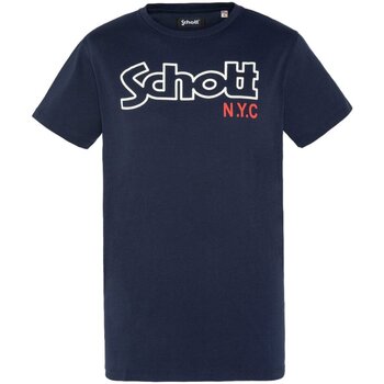 Vêtements Homme T-shirts manches courtes Schott TSCREWVINT Bleu