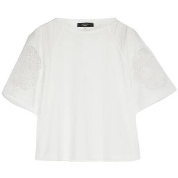 Vêtements Femme T-shirt En Coton Max Mara  Blanc