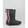 Chaussures Femme Bottes de pluie Hunter ORIGINAL SHORT  TRI COLOUR LOGOBACKSTRAP BOOT Noir