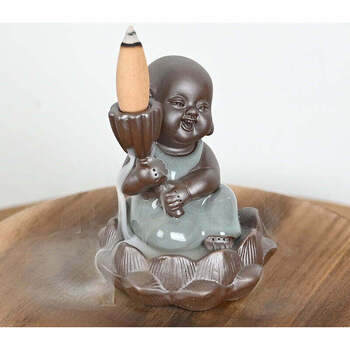Maison & Déco Statuettes et figurines Karma Yoga Shop Brûleur d'encens en céramique 