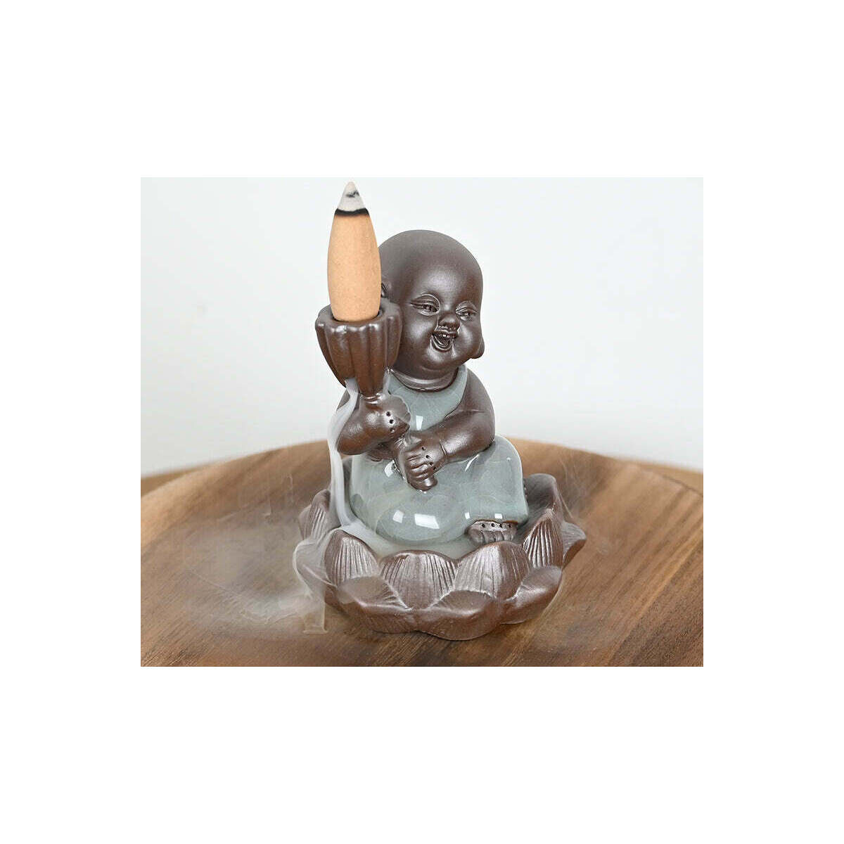 Maison & Déco Statuettes et figurines Karma Yoga Shop Brûleur d'encens en céramique 