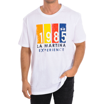 Vêtements Homme T-shirts manches courtes La Martina TMR319-JS206-00001 Blanc