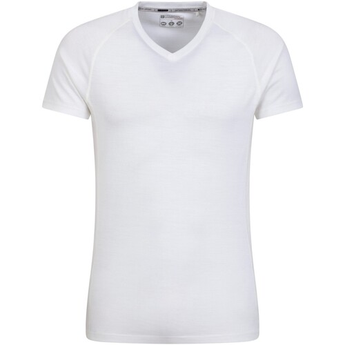 Vêtements Homme T-shirts manches longues Mountain Warehouse Summit Blanc