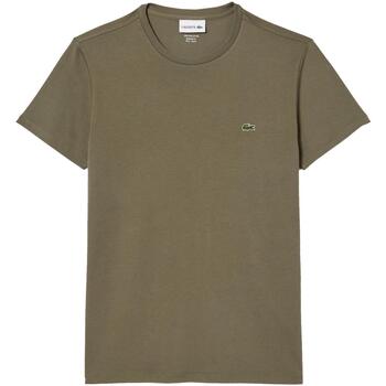 Vêtements Homme T-shirts manches courtes Lacoste Tee-shirts core essentials Kaki