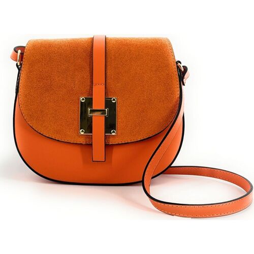 Sacs Femme Moreau Nacelle leather bucket bag Oh My Bag MODELE H Orange