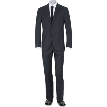 Vêtements Homme Costumes  Corneliani Virgin-wool ACADEMY Single-breasted Suit with Notched Lapel Gris