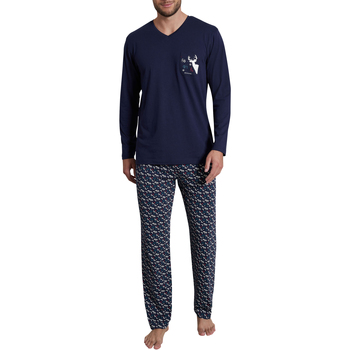 Vêtements Homme Pyjamas / Chemises de nuit Tom Tailor Pyjama long Marine