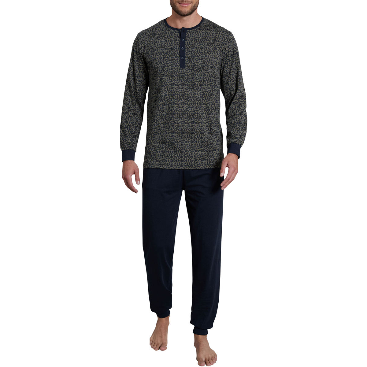 Vêtements Homme Portefeuilles / Porte-monnaie Pyjama long tacheté Marine