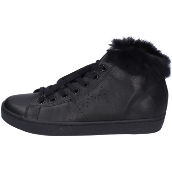 Chaussures Femme Baskets mode Leather Crown EY388 Noir