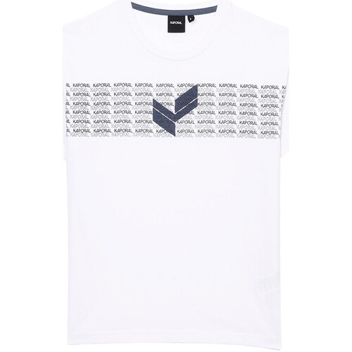 Vêtements Garçon T-shirts manches courtes Kaporal PAXE23B11 Blanc