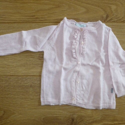 Vêtements Fille Gilets / Cardigans Tri par pertinence Gilet rose pâle - 6 mois - Mes petits cailloux Rose