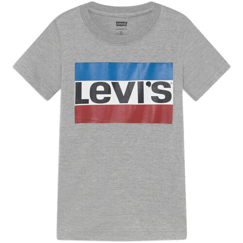 Vêtements Fille T-shirts manches courtes Levi's 9E8568-C87 Gris