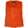 Vêtements Gilets / Cardigans Oakwood Gilet sans manches en fourrure  Ref 42156 O Orange