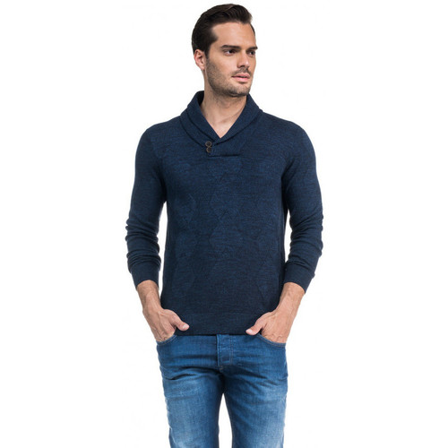 Vêtements Homme high-waisted frayed jeans Salsa Pull  SANTIAGO bleu 113456 Bleu