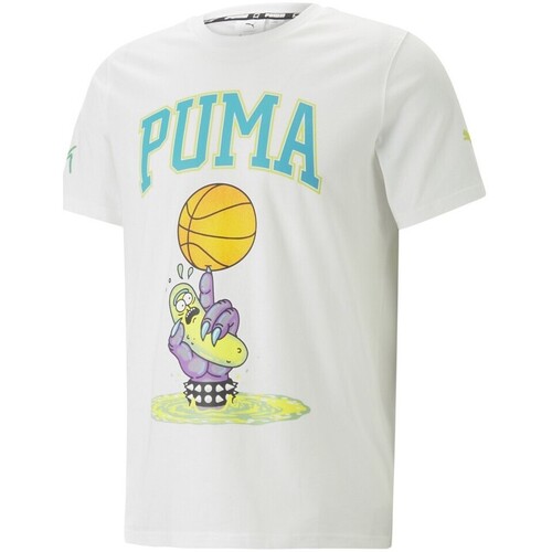 Vêtements Homme T-shirts manches courtes Puma FD PICKLE RICK TEE Blanc