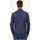 Vêtements Homme Chemises manches longues Sette/Mezzo Chemise homme Settemezzo avec micro motif all-over Bleu