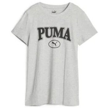 Vêtements Femme T-shirts manches courtes Tee Puma TEE SHIRT  GRIS - LIGHT GRAY HEATHER - L Multicolore