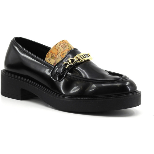 Chaussures Femme Bottes Alviero Martini Mocassino Donna Black Z0609-499B Noir