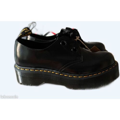 Chaussures Enfant Derbies Dr. MARTENS Nubuck Dr. MARTENS Nubuck - CHAUSSURES À LACETS - Taille 42 FR Noir