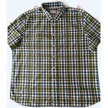 Vêtements Homme Chemises manches courtes Lacoste 'LACOSTE'- Chemise regular fit à manches courtes Multicolore