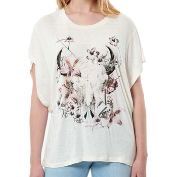Vêtements Femme T-shirts & Polos Kaporal JABOE23W11 Blanc