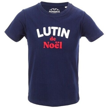 Vêtements Garçon T-shirts manches courtes Madame Tshirt TEE SHIRT BLEU MARINE - Marine - 4/6 ans Multicolore