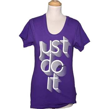 Vêtements Femme T-shirts & Polos Nike boots top manches courtes  38 - T2 - M Violet Violet