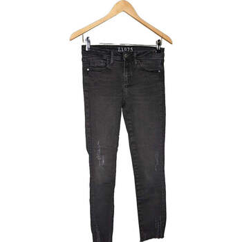 jeans zara  jean slim femme  36 - t1 - s gris 
