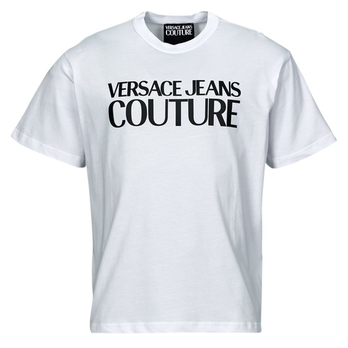 Vêtements Vaqueros T-shirts manches courtes Versace Jeans Couture 76GAHG01 Blanc