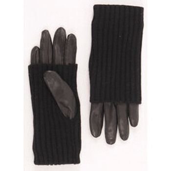 Accessoires textile Femme Gants Soia & Kyo Gants cuir et laine noir-040693 Noir