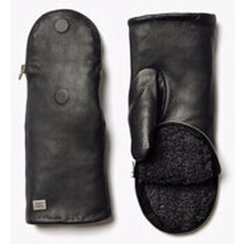 gants soia & kyo  moufles beatrice-f cuir noir-043950 