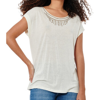 Vêtements Femme T-shirts manches courtes Kaporal JANKE23W10 Blanc