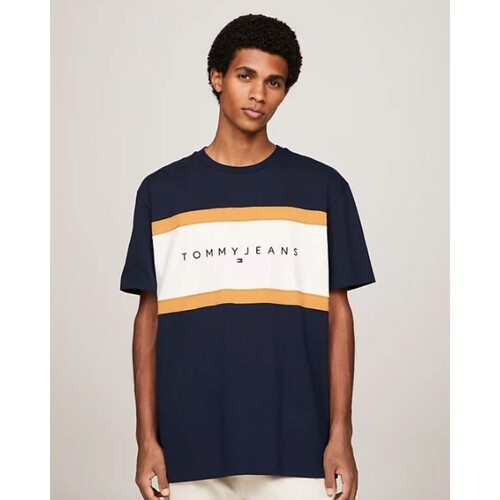 Vêtements Homme T-shirts manches courtes Tommy Hilfiger DM0DM18427C1G Bleu
