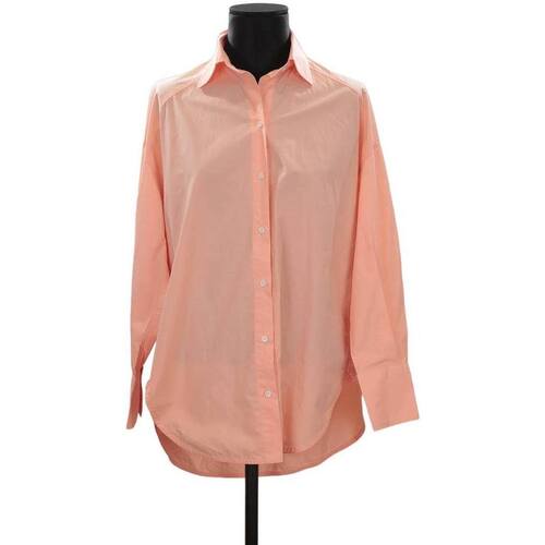 Vêtements Femme Débardeurs / T-shirts sans manche Sandro Chemise en coton Orange