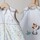 Vêtements Enfant Pyjamas / Chemises de nuit Trois Kilos Sept Gigoteuse naissance - Feuilles Blanc